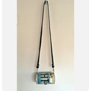 Little Earth Nevada ‘The Silver State’ Metal License Plate Crossbody Bag